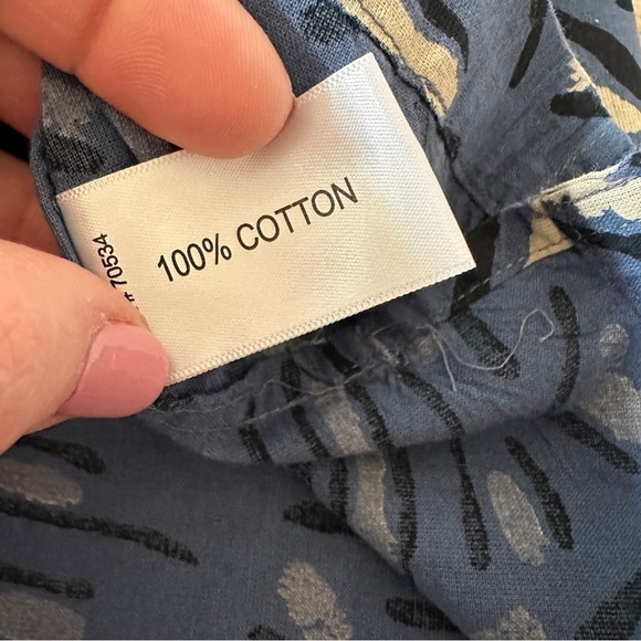 Orvis Men’s 100% Cotton Tiki Printed Shirt in Blue Size XL - Picture 6 of 8